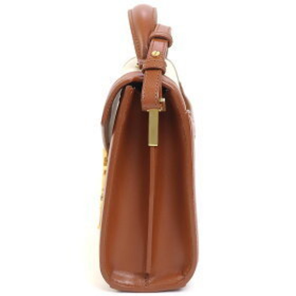 Saint Laurent Cassandra Top Handle Mini Bag Brown Calf Crossbody - Picture 4 of 13